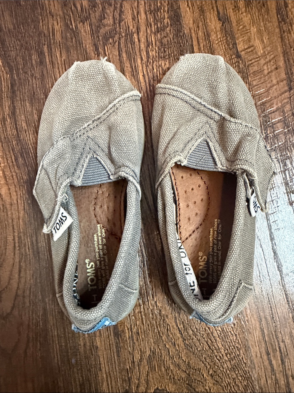 Toms Alpargata Slip-On Canvas Shoes in Gray